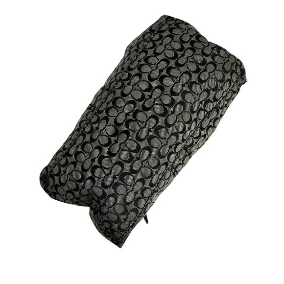 Vintage Coach Signature Mini C Canvas Leather Demi Mini Bag Shoulder Navy Y2K - Picture 5 of 11